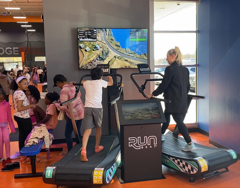 Active gaming on runBEAT - gamified treadmill.